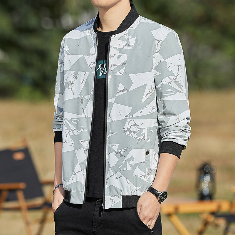 Elevate Your Style with the Men's Stand Collar Jacket